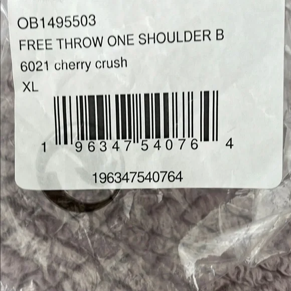 FP Movement Free Throw One Shoulder Red Asymmetrical Crop Tank Top - Picture 2 of 6